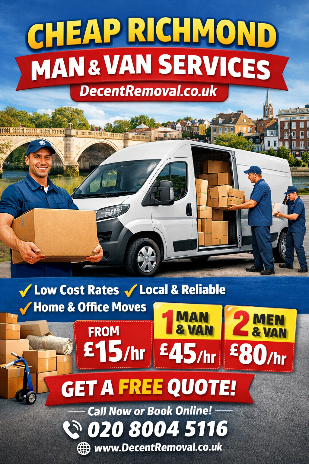 Affordable and Cheap Richmond Man and Van Services Your Ultimate Moving Solution